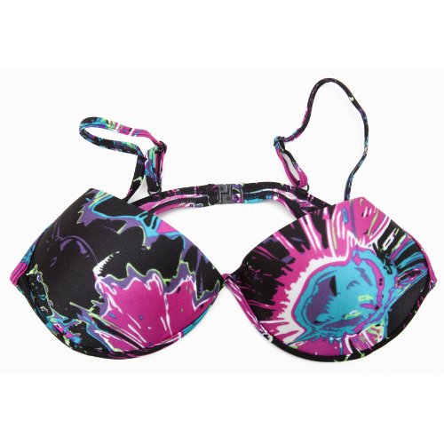 Speedo Ladies/Womens Patterned Padded Swim Wear Bikini Top