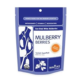 Navitas Naturals Organic Mulberries Turkish Superfruit, 16-Ounce Pouch