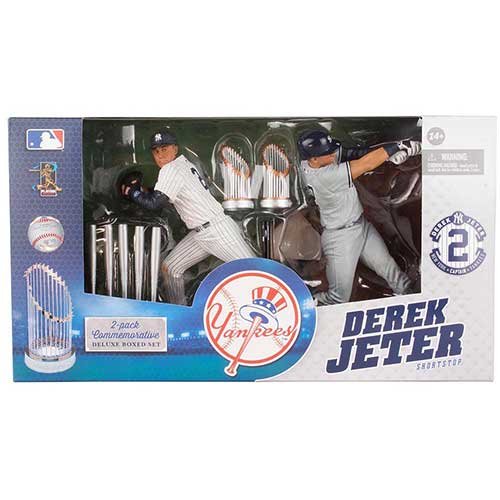 MLB New York Yankees Derek Jeter Commemorative McFarlane Set (2-Pack)