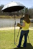 Guerrilla Painter Shadebuddy Umbrella Stand with Umbrella and Bag