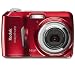 KODAK C1530 - rot + Ladeger�t 8H LR6 (AA) + LR035 (AAA) V002 + 4 Akkus NiMH LR6 (AA) 2600 mAh + Ultrakompaktes Etui 9,5 x 2,7 x 6,5 cm + SDHC-Speicherkarte 4 GB
