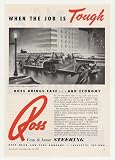1950 Pirsch Senior Aerial Ladder Truck Ross Steering Print Ad