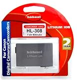 HÄHNEL INDUSTRIES LTD HAEHNEL HL-308 7,4V 800mAh Li-Ion Akku fuer Canon MV-X4i Ersatz BP-308
