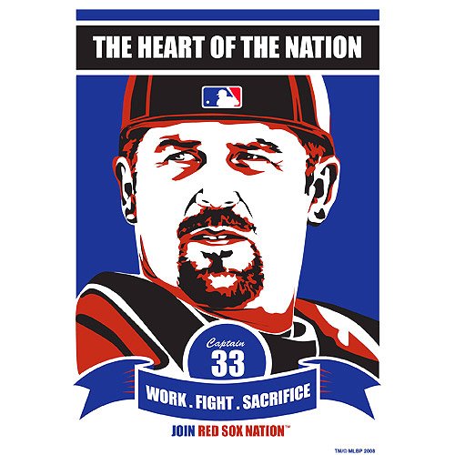 Sports Propaganda Boston Red Sox Jason Varitek Limited Edition Screen-Print