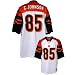 Reebok NFL Equipment Cincinnati Bengals #85 Chad Johnson White Replica Football Jersey Image of Reebok NFL Equipment Cincinnati Bengals #85 Chad Johnson White Replica Football Jersey