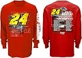 NASCAR Jeff Gordon #24 3M 2015 Schedule Long Sleeve Tee