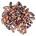 Printed Wood Beads, 8x17mm Oval, 60pc Pkg