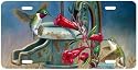 Sugarspout - Hummingbird Art Print - License Plate by Randy McGovern from Airstrike, Inc.