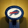 BUFFALO BILLS Team Logo ART-GLASS NIGHTLIGHT (4 1/2" x 4 3/4") by Memory Company