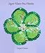 Sequin Flower Pin / Hair Tie ~ Edged Green