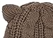 Bellady Women's Hat Cat Ear Crochet Braided Knit Caps,Khaki