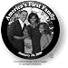 President Barack Obama First Family Refrigerator Magnet Button Michelle Obama