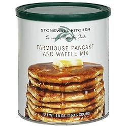Stonewall Kitchen Small Farmhouse Pancake & Waffle Mix, 16 Ounce Can (Pack of 4)