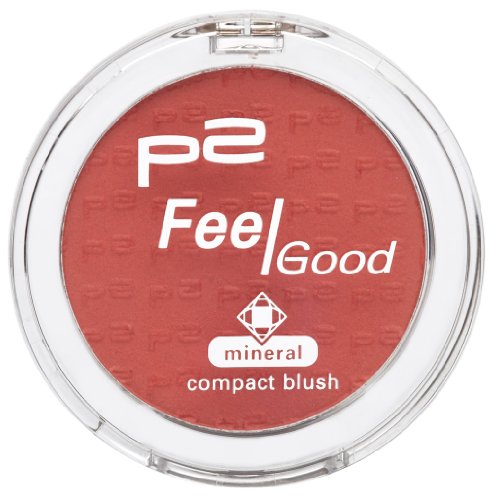 P2 Feel Good Mineral Compact Blush Rouge, 020 sweet rose, 5 g