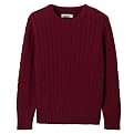 Boys' Cherokee&reg; Cable Crew Sweater - Red
