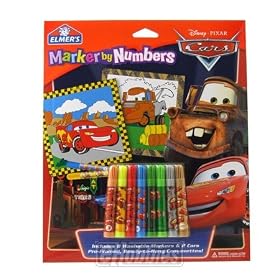 Elmer's Kids Arts and Crafts Cars Marker By Number