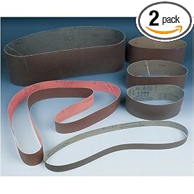 Shop Fox D1280 2" by 72" Silcone Carbide Belt 120 Grit, 2-Pack