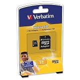 Electronics : Verbatim Micro SD Media Memory Card Capacity 1GB Ref 47225