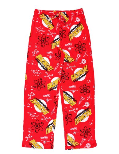 The Big Bang Theory Bazinga Red Adult Lounge Pants