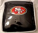 11 Piece NFL Auto Interior Gift Set - San Frencisco 49ERS - A Set of 2 Seat Covers, 1 Rear Bench Cover, 1 Steering Wheel, and A Set of 2 Seat Belt Pads