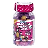 L'il Critters Sour Gummy Calcium Gummy Bears, Fruit Flavored Calcium for Kids, 60 Count