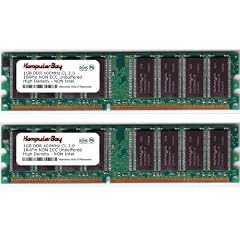 KOMPUTERBAY 2GB (2 x 1GB ) DDR DIMM (184 PIN) 400Mhz PC3200 CL 3.0 Arbeitsspeicher HIGH-DENSITY DESKTOP SPEICHER - Nicht f�r Intel-basierte Motherboards wie Dell, Sony, etc.