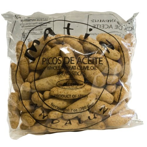 Traditional Spanish Picos de Aceite, Whole Wheat (Mini breadsticks) by Gourmet Food Store