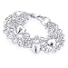 Jewelry : Sterling Silver Multi-Strand Heart Bracelet 7"