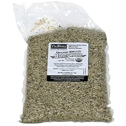 Nutiva Organic Shelled Hempseed, 5-Pound Bag, Vacuum Sealed