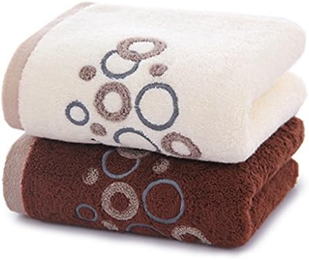 SANOVIMI Hand Towel 100% Cotton Thick Soft and Highly Absorbent 2Pack 13x30 " Multi-color by SanoVimi
