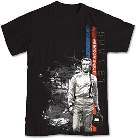 Steve McQueen Le Mans Black Tee Shirt