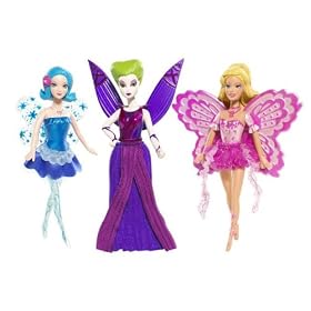 Barbie Fairytopia Magic of the Rainbow Mini Dolls Gift Pack with Laverna, Elina, Azura... by