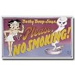 Nostalgic Betty Boop Tin Sign : Please, No Smoking