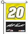 Matt Kenseth #20 Deluxe 2-Sided GARDEN Flag WITH METAL POLE Banner Nascar Racing
