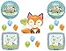 It's A Boy Woodland Friends Baby Shower Balloons Decoration Supplies Fox Chevron