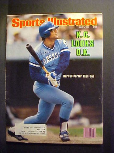 Darrell Porter Kansas City Royals Autographed June 9, 1980 Sports Illustrated Magazine With Signing Note