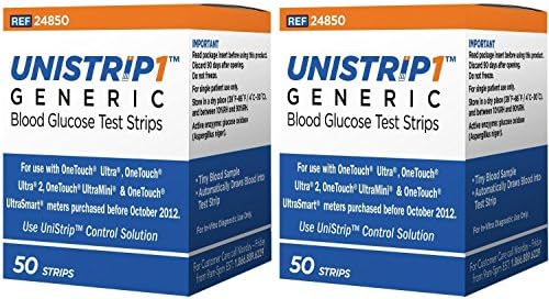 UnitStrip 1 Generic Blood Glucose Test Strips 100ct - For OneTouch Ultra