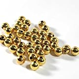 Perle création bijoux 12mm, Doré, Lot de 50