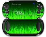 Sony PS Vita Skin Fire Green by WraptorSkinz