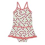 Circo Orange Burst IG 1pc Cherry Gingham Swim Suit - 12M