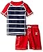 Nautica Boys' Stripe Rashguard Swim Set