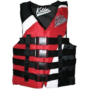 Kent 3X, 4 Belt Ski Vest Red Black by