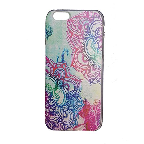Iphone 6/6s Flower Case,colorful Mandala TPU clear Shell Skin for Iphone 6 6s 4.7in