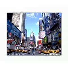 Im Angebot ! Bild auf Leinwand - modern Art Design (New_York_caps-70x90cm) Kunstdruck auf Rahmen mit Bilder Motiv (New York Stra�e Taxi Menschen Reklame) . Schn�ppchen, ideal als Geschenk f�r Familie & Freunde. Sch�ner wohnen mit Foto als BilBilder im Bild Online Shop.d - Picture at Home. 100% Made in Germany - Qualit�t aus Deutschland. Weitere sch�ne Foto(murale moderna canvas picture arts print image l�mina moderno)