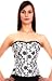 Authentic Steel Boned Waist Reducing Sweetheart Damask Floral Tissue Corset 