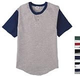 Badger - Two-button Color-block Henley (7929)