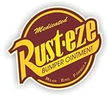 Cars Rust-eze Bumper Ointment Vinyl Decal Sticker 4 Color