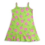 Girlfriends by Anita G - Toddler Girls Tank Dress, Lime, Fuschia