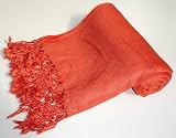 Pashmina Scarf Shawl Wrap Throw Burnt Orange