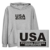 Sweatshirt Heather Gray  Usa Physical Fitness Instructor  Occupations